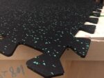 Gumena talna obloga 7mm 1x1m puzzle zeleni EPDM - slika 3