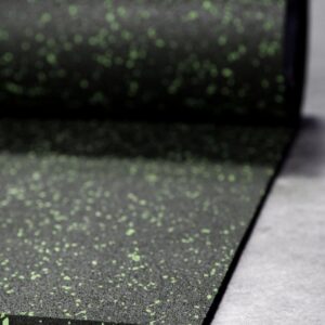 Gumena podloga 5mm 1x10m zelena EPDM za telovadnico
