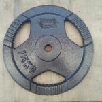 Utež plošča 15 kg Standard 27 mm trigrip za palico - slika 2