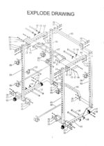 POWER RACK HEAVY DUTY - samostojeći kletka za trening - slika 3