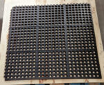 14mm, OPEN TOP GUMENA PODNA OBLOGA, KVADRATNA PLOČA 90X90cm, ČRNA - slika 3