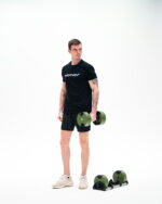 Nastavljiva enoročna utež 2–32 kg MOTIOX - Zelena - adjustable dumbbell - slika 4