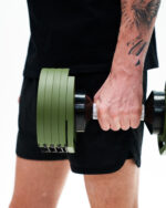Nastavljiva enoročna utež 2–32 kg MOTIOX - Zelena - adjustable dumbbell - slika 3