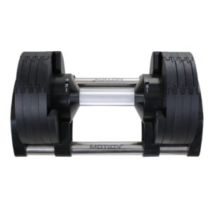 Nastavljiva enoročna utež 2 - 16 kg MOTIOX - Adjustable Dumbbell - ČRNA