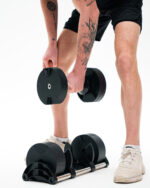 Nastavljiva utež 2-32 kg MOTIOX - Črna - adjustable dumbbell - slika 3