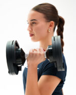 Nastavljiva enoročna utež 2 - 16 kg MOTIOX - Adjustable Dumbbell - ČRNA - slika 5