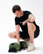 Nastavljiva enoročna utež 2–32 kg MOTIOX - Zelena - adjustable dumbbell - slika 5