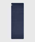 YogaSearcher Yoga Mat Alignement – 5mm – vadbena blazina za jogu – Navy (modra)
