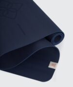 YogaSearcher Yoga Mat Alignement – 5mm – vadbena blazina za jogu – Navy (modra) - slika 4