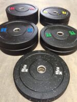 HI-TEMP BUMPER PLOŠČE SET 100 KG (2x5 kg, 2x10 kg, 2x15 kg, 2x20 kg)