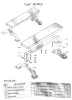 FIKSNA HORIZONTALNA KLOP - FLAT RED LINE BENCH - slika 9