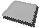 TATAMI VADBENA BLAZINA 1x1met, 2cm (ČRNO-SIVA)