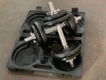 Enoročne uteži 2x10kg SET v PVC kovčku - nastavljive - slika 2